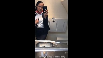Waitress in restroom shows erotica and onanism on cell phone camera